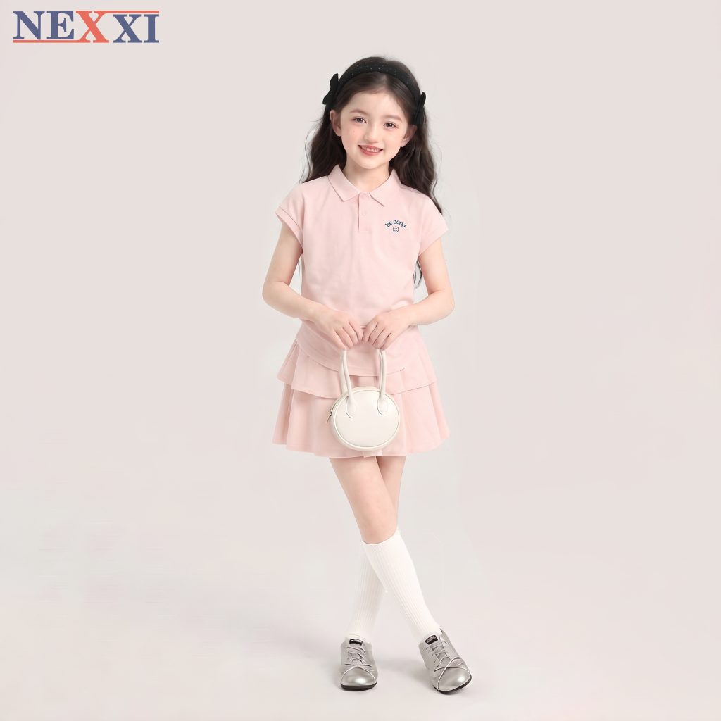 2605.4Sét váy thun cá sấu 2 tầng good