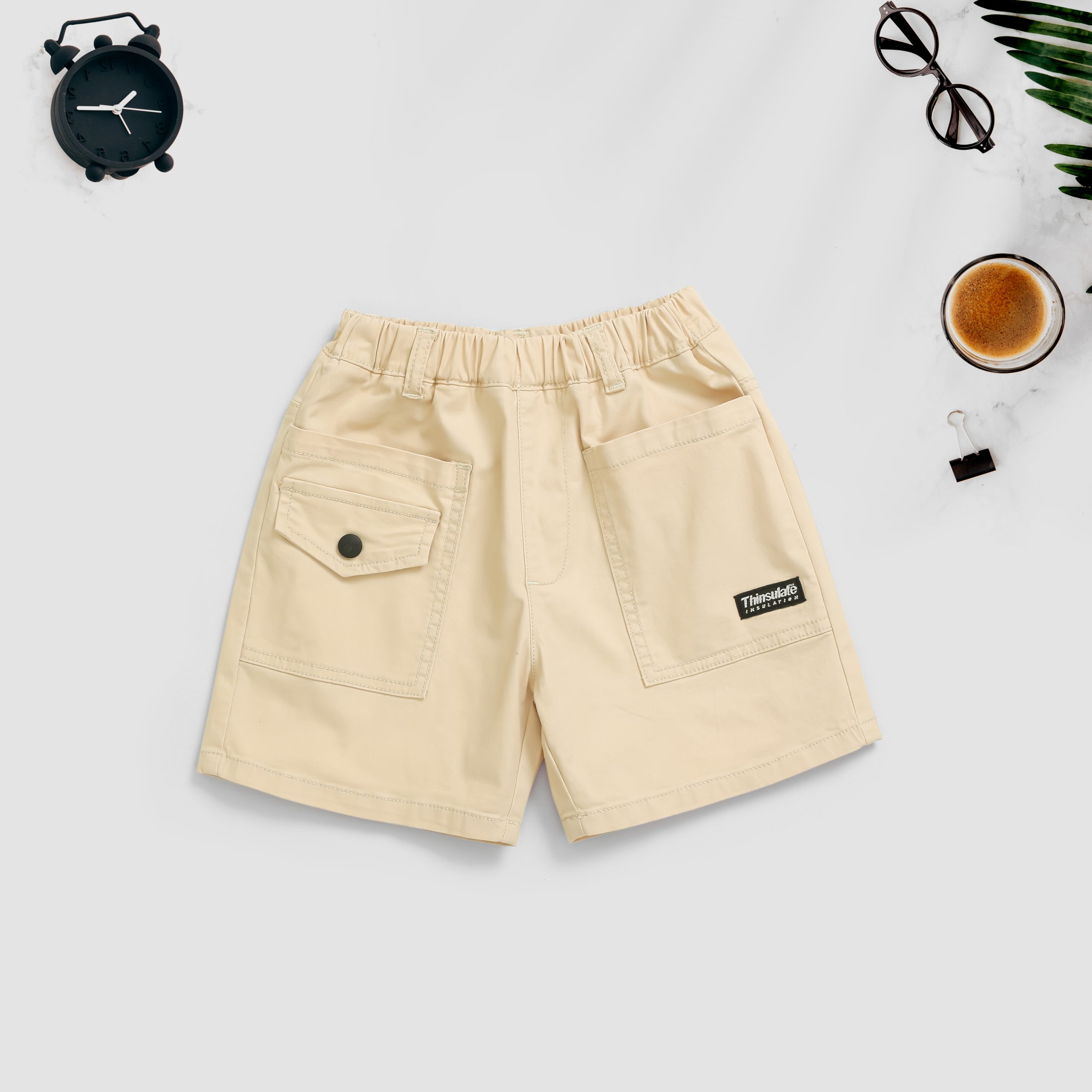 2409.2Quần lửng kaki 2 túi trước logo