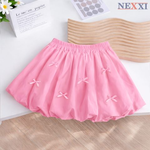 Chân Váy Bí Kate Đính Nơ Nhí Siêu Dễ Thương Cho Bé Gái NEXXI