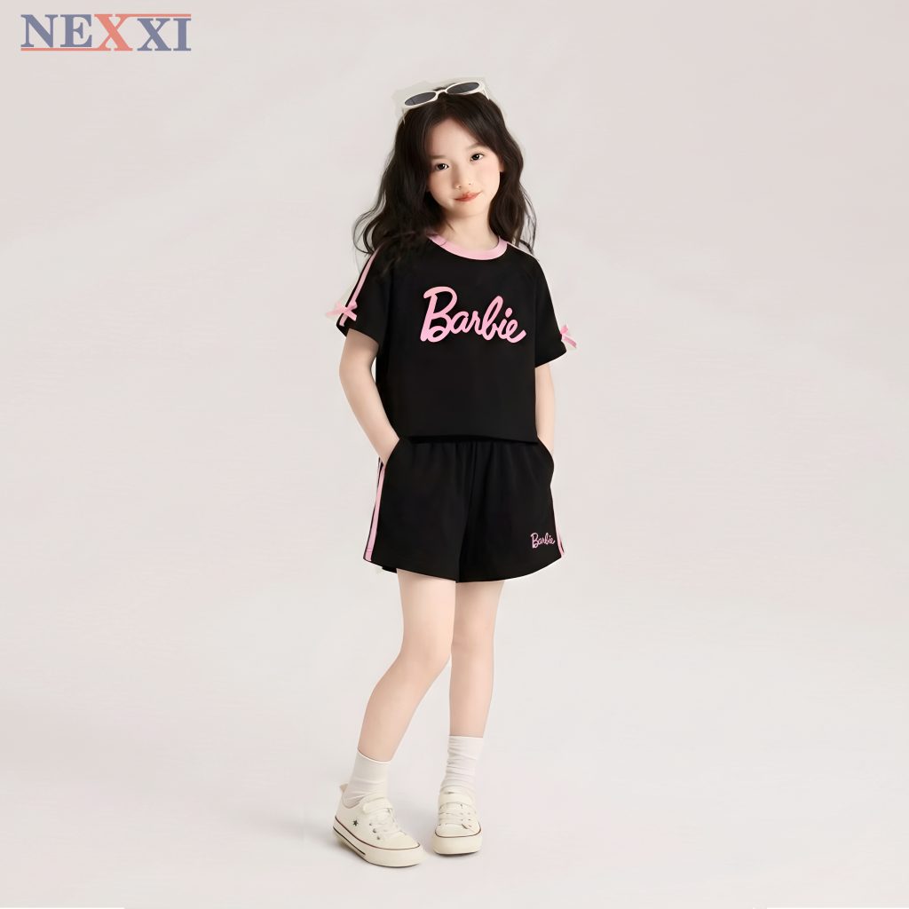 2604.8Bộ thun ngắn tay viền sọc búp bê