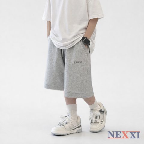 Quần Thun Lửng Bé Trai NEXXI – Form Rộng In Believe, Cotton 4C Dày Mịn, Style Năng Động