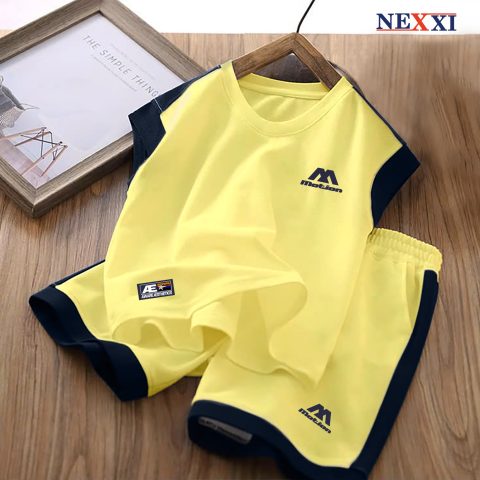 Đồ Bộ Sát Nách Bé Trai NEXXI Vải Thun Cá Sấu, Quần Áo Mùa Hè Cho Bé Co Giãn Thoáng Mát 8-30kg