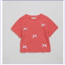 2502.8Áo thun xốp nhún croptop nơ