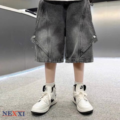 2610.2Quần jean lửng dây nối vạt tam giác
